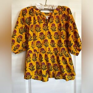 Printfresh - Easy Read Blouse in Sunlit Bloom, Size XS